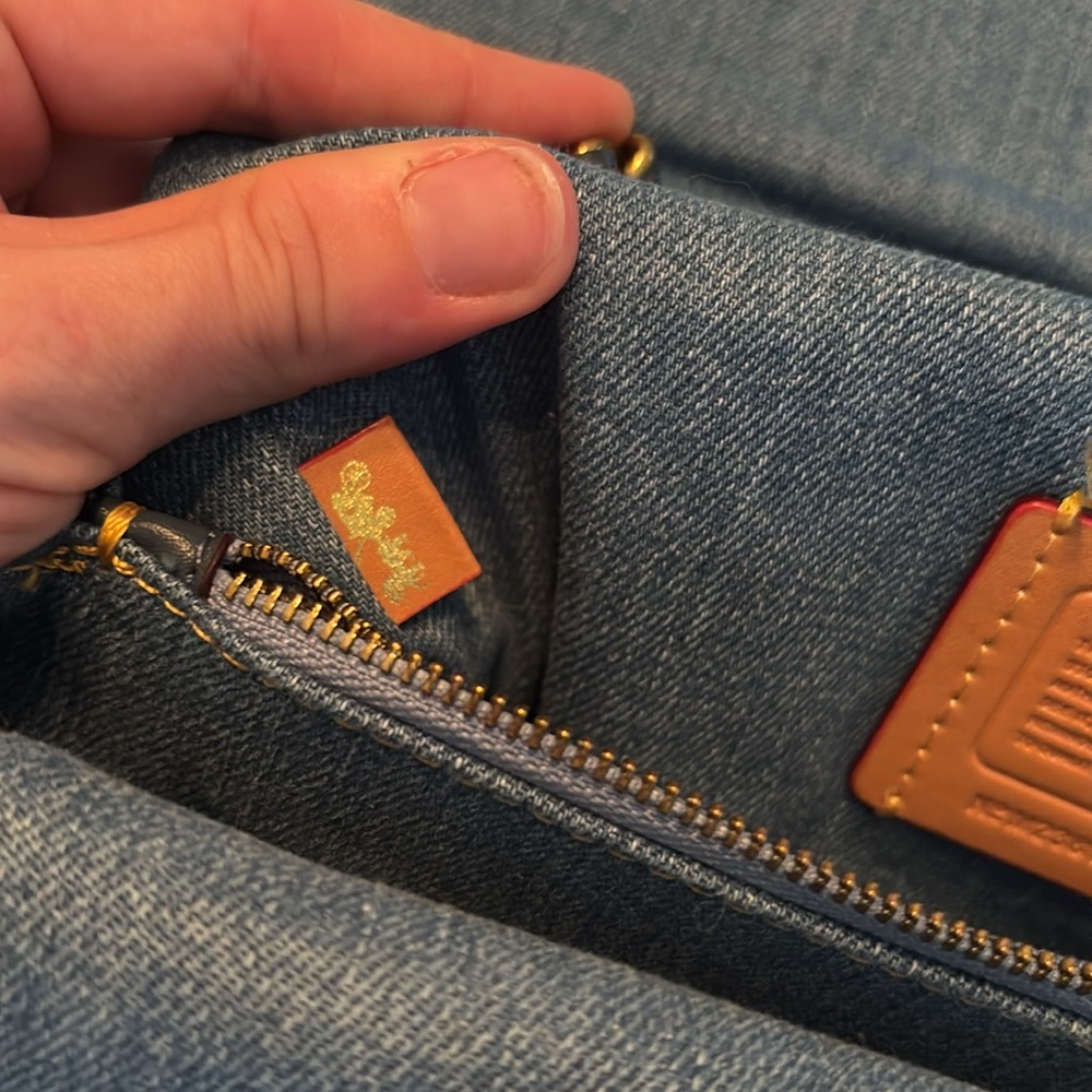 Quilted Denim Coach Tabby 26 - Picture 6 of 13